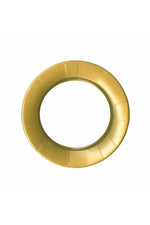 Caspari Linen Border Salad Plates Gold