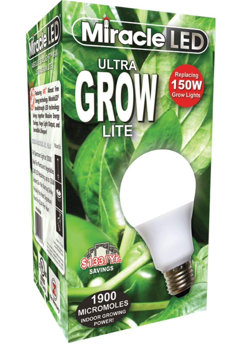 daylight bulb vs grow light MiracleLED Hydroponic Ultra-Grow Full Spectrum Daylight LED Bulb – Chalet