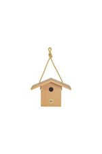 Birds Choice Modern Farmhouse Hopper Feeder Small Natural Teak