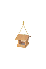 Birds Choice Modern Farmhouse Hopper Feeder Small Natural Teak