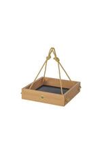 Birds Choice Small Hanging Platform Bird Feeder Natural Teak