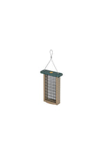 Birds Choice Suet Feeder For Two Cakes Recycled Plastic Taupe & Green