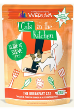 Weruva Cats In The Kitchen Slide N' Serve Pate The Breakfast Cat Chicken & Pumpkin Dinner Pouch 3 oz