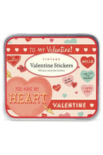 Cavallini & Co. Valentine Stickers in Tin Vintage