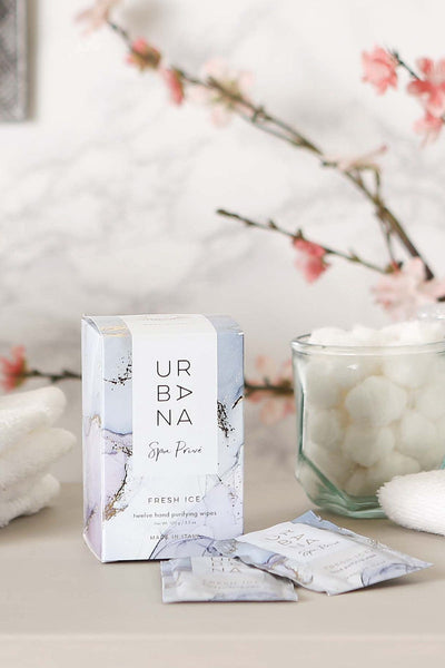 Urbana Spa Prive Collection Hand Purifying Wipes Fresh Ice