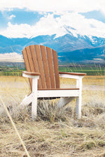 Berlin Gardens Comfo Back Adirondack Chair Antique Mahogany on White