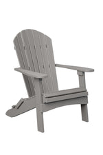 Berlin Gardens Adirondack Folding Chair Light Gray