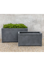 Campania Oxford Planter Rectangle Large English Lead Lite