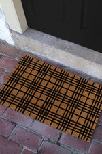 Fine Plaid Doormat 18"x30"