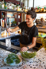 Dovetail Workwear Get Dirty Crew Neck Tee Black Extra Small