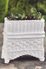 Miniature Garden Wicker Plant Stand