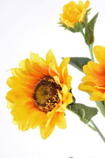 Faux Sunflower Spray 25.5" Yellow