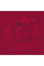 Garnier-Thiebaut Orchidees Tablecloth 71"x71" Bordeaux