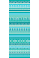 Garnier-Thiebaut Mille Veracruz Runner 22"x61" Aqua