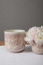 Natsu Pot 5"x 4.75" Pink