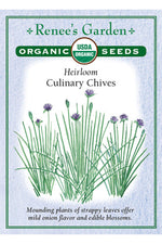 Renee's Garden Heirloom Culinary Chives Organic Seeds