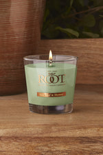 Root Candle Small Veriglass Tea Leaf & Honey