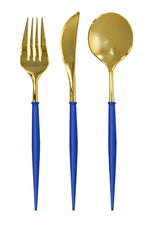 Sophistiplate Bella Assorted Cutlery 24/pk Blue/Gold