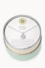Spartina Sea La Vie Animal Lover Paw Necklace Silver
