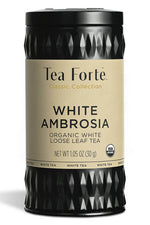 Tea Forte Loose Leaf Tea Canister White Ambrosia