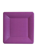 Caspari Grosgrain Aubergine Paper Salad Plates