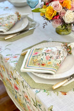 Bodrum Lily Garden Tablecloth 63"x84"