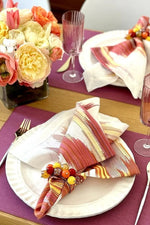 Bodrum Aztec Napkin 22" Red & Orange