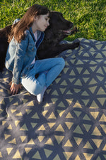 Bedford Cottage Prism Throw Blue Haze 45"x70"