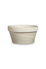 Bonsai Cactus Planter 8.75" White Granite Clay