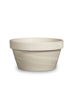 Bonsai Cactus Planter 10.75" White Granite Clay