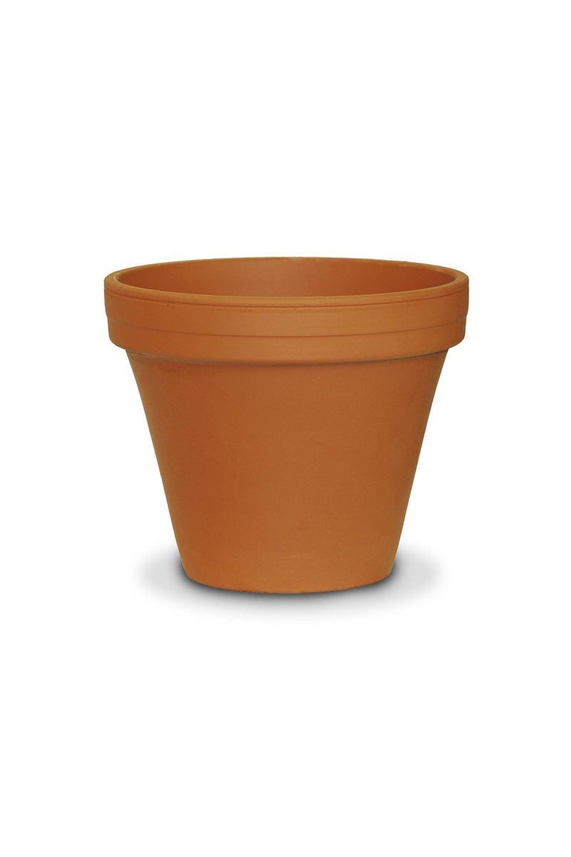 plain ceramic flower pots Terra Cotta Standard Flower Pot 5" – Chalet