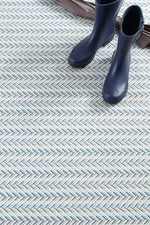 Dash & Albert Lowell Machine Washable Rug 2'x3' Blue