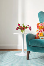 Dash & Albert Miss Muffet Handwoven Cotton Rug 3'x5' Teal