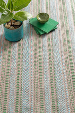 Dash & Albert Sooner Than Later Handwoven Indoor/Outdoor Rug Aqua 2x3