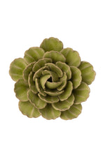 Chive Wall Art Ceramic Peony Flower Green
