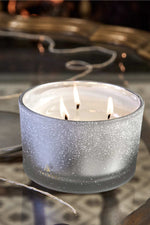 Thymes Frasier Fir Flocked Large Poured Candle 3-Wick