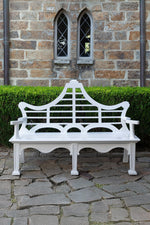 Bay Lake Garden Bench Hydrangea White