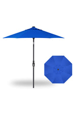 Treasure Garden Market Umbrella Glide Tilt Black Frame 7.5' Cobalt