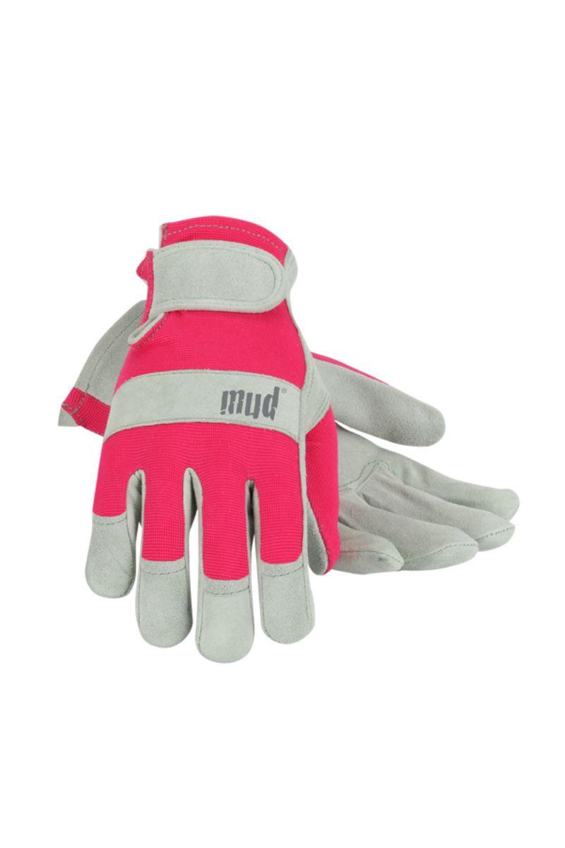 mud gardening gloves SWI Mud Medium Rustic Women's Leather Palm