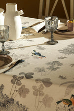 Garnier-Thiebaut Monochrome Tablecloth 61"x89" Fusain