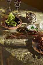 Garnier-Thiebaut Super Nature Tablecloth 71"x71" Or Pale