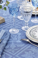 Garnier-Thiebaut Harmonie Tablecloth 69"x69" Bleu