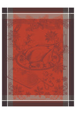 Garnier-Thiebaut Dinde De Noel Vermillon Kitchen Towel