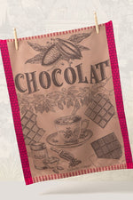 Garnier-Thiebaut Tasse De Chocolat Fuchsia Kitchen Towel