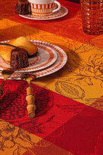 Garnier-Thiebaut Mille Senteurs Tablecloth 61"x61" Epices