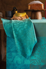 Garnier-Thiebaut Mille Rameaux Runner 22"x71" Emeraude