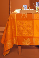 Garnier-Thiebaut Mille Tutti Frutti Tablecloth 71"x98" Ocre