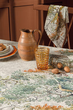 Garnier-Thiebaut Bois De Mystere Tablecloth 61"x61" Parchemin