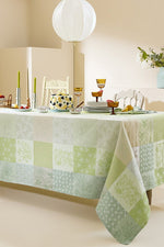 Garnier-Thiebaut Mille Parfums Tablecloth 71"x98" Verde