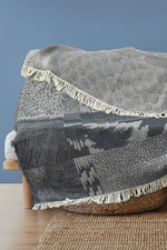 Garnier-Thiebaut Mille Matieres Throw 51"x67" Smoke